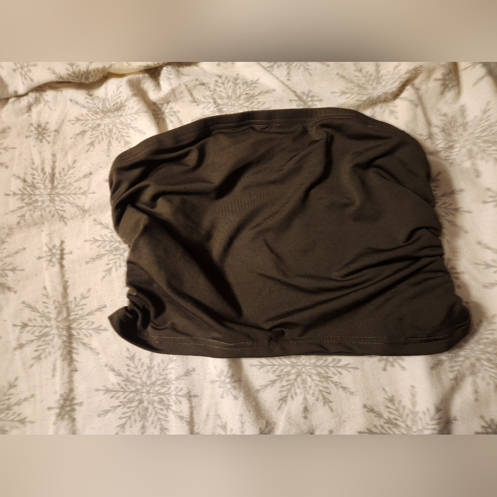 Chic Dark Green Tube Top